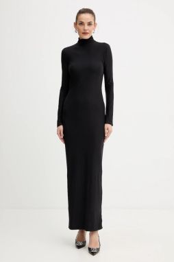 Šaty Guess EVELINE čierna farba, maxi, priliehavé, O5BK02 KCDE0