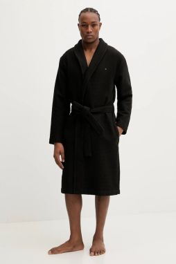 Bavlnený župan Tommy Hilfiger biela farba, UM0UM03524