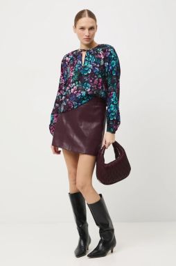 Blúzka Medicine čierna farba, vzorovaná