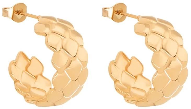 Pozlátené náušnice Lilou Snake 262/16/KOL/NO2/PO