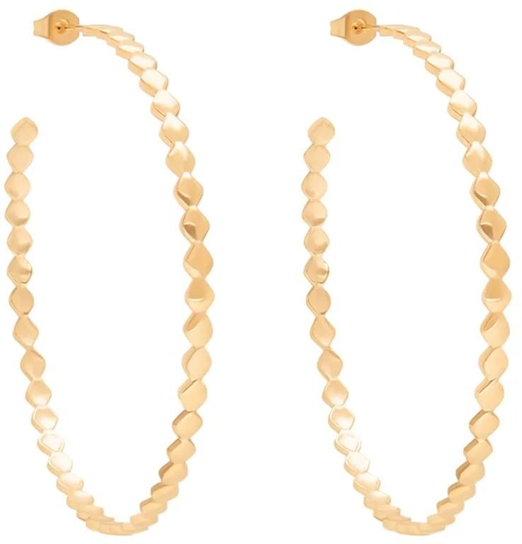 Pozlátené náušnice Lilou Snake 262/40/KOL/NO3/PO