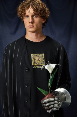 Tričko Medicine pánske, čierna farba, s potlačou