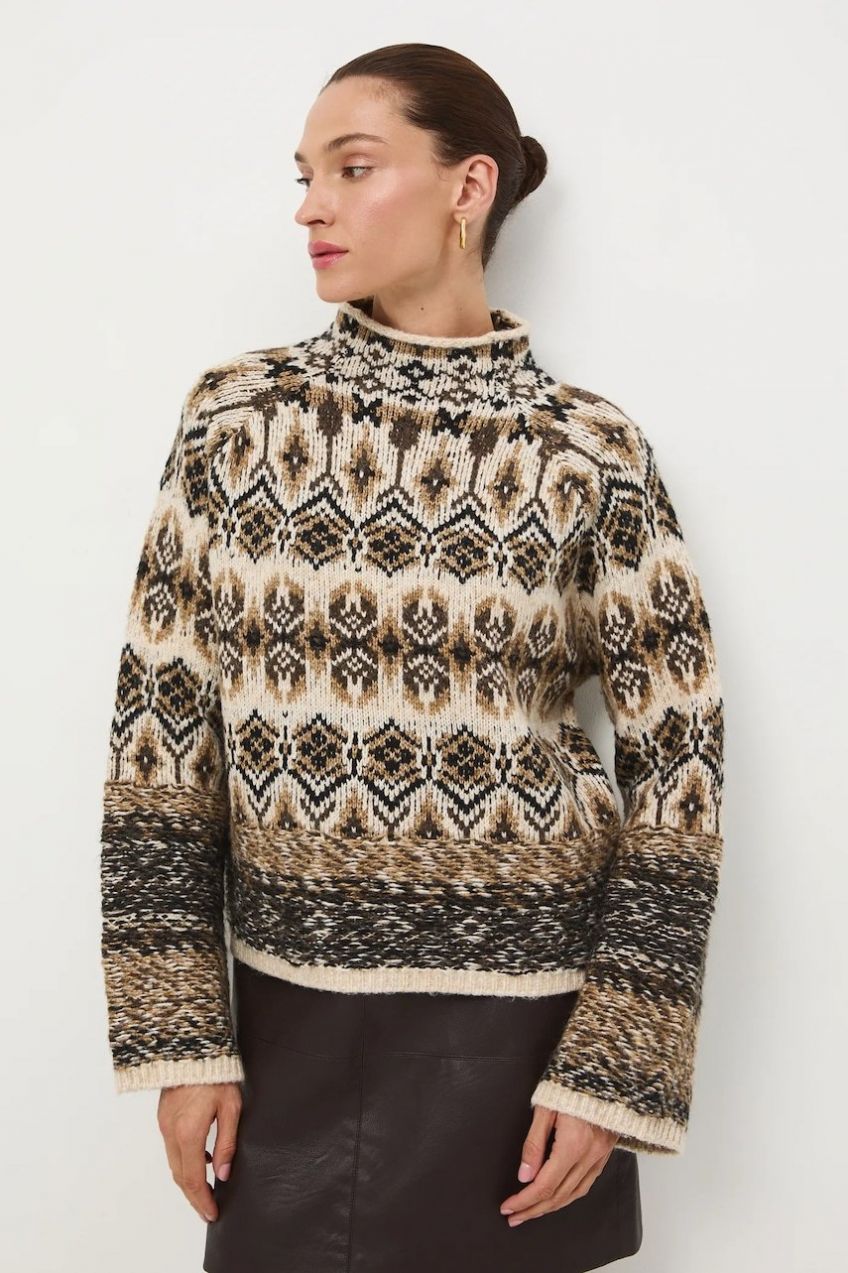 Sveter s prímesou vlny Medicine viac farieb, teplé, s polorolákom