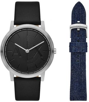 Hodinky Armani Exchange pánske, strieborná farba, AX7168SET