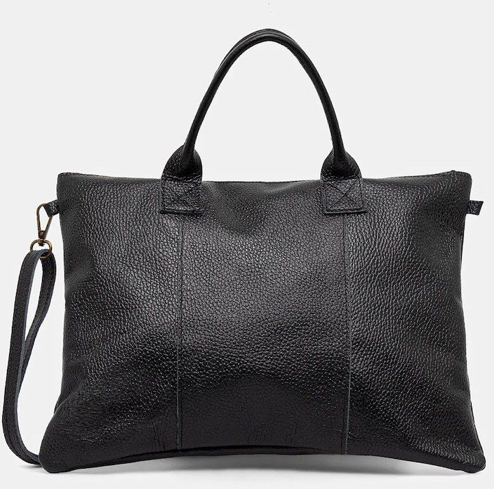 Kožená taška na notebook Answear.LAB čierna farba