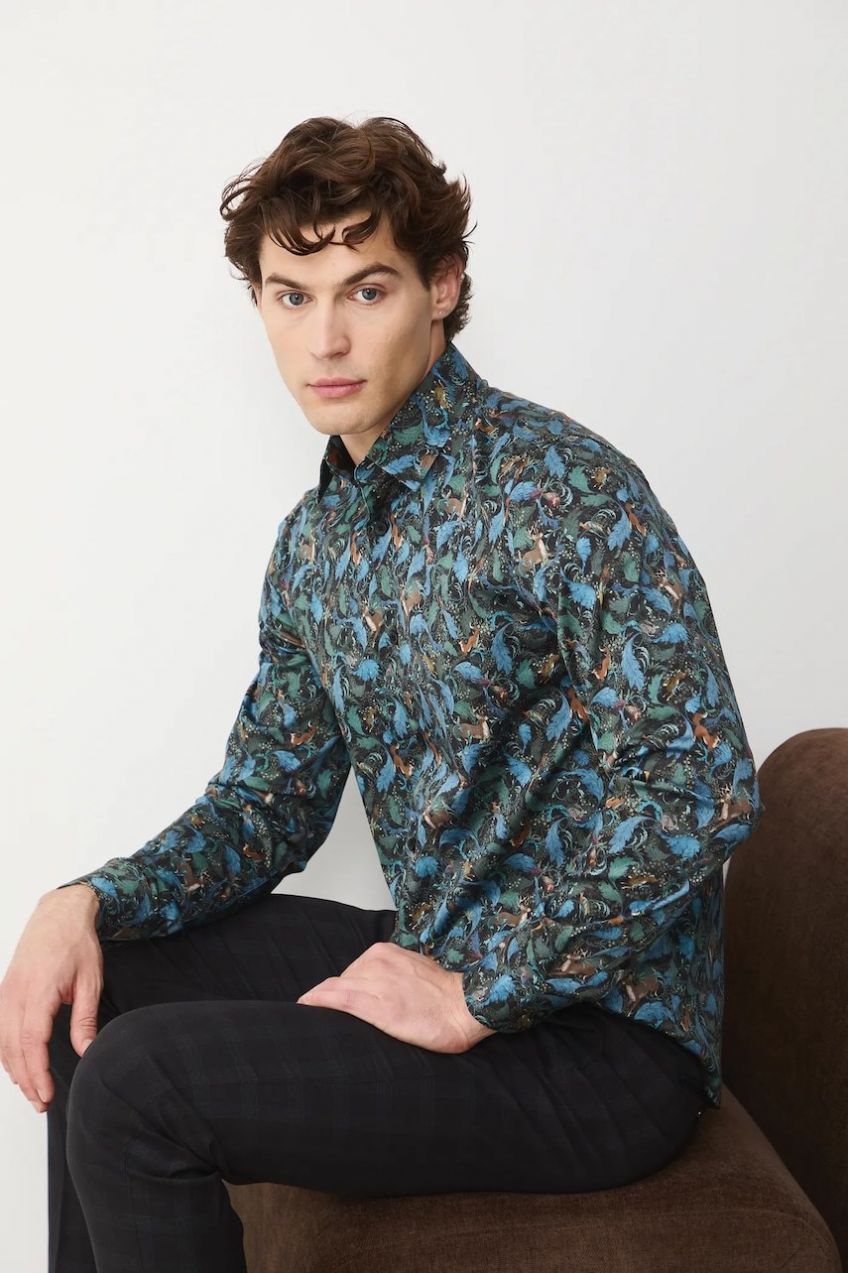 Košeľa Medicine viac farieb, slim, s klasickým golierom