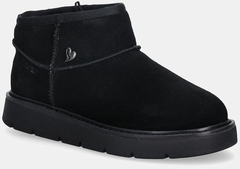 Dámska obuv - Dámske čižmy a gumáky - Čierna - Semišové snehule Skechers KEEPSAKES COZY - COZY MINI čierna farba, 167848 Semišové snehule Skechers KEEPSAKES COZY - COZY MINI čierna farba, 167848