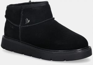 Semišové snehule Skechers KEEPSAKES COZY - COZY MINI čierna farba, 167848