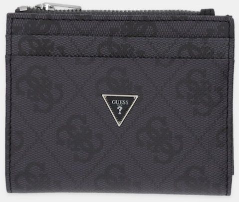 Kožená peňaženka Guess MILANO čierna farba, SMMALO LEA03