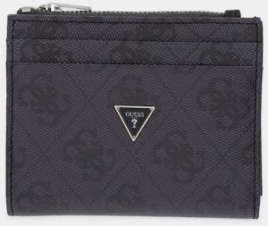 Kožená peňaženka Guess MILANO čierna farba, SMMALO LEA03