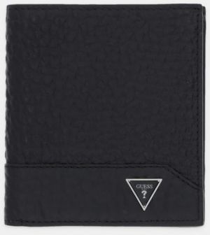Kožená peňaženka Guess TORINO čierna farba, SMBAGR LEA18
