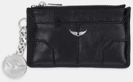 Kožená peňaženka ZADIG&VOLTAIRE čierna farba, LWBA02519