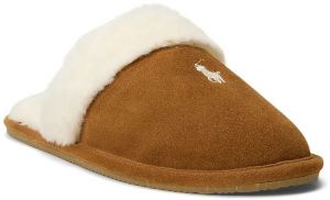 Papuče Polo Ralph Lauren Kelcie hnedá farba, 842P03595001