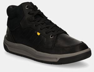Kožené tenisky CAT Footwear APA CUSH MID čierna farba, P725848