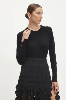 Sveter Answear.LAB dámsky, čierna farba, tenký