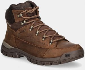 Kožená obuv CAT Footwear THRESHOLD HIKER WP pánska, hnedá farba, P725960