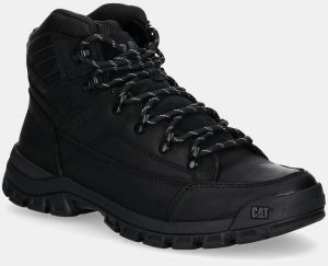 Kožená obuv CAT Footwear THRESHOLD HIKER WP pánske, čierna farba, P725957