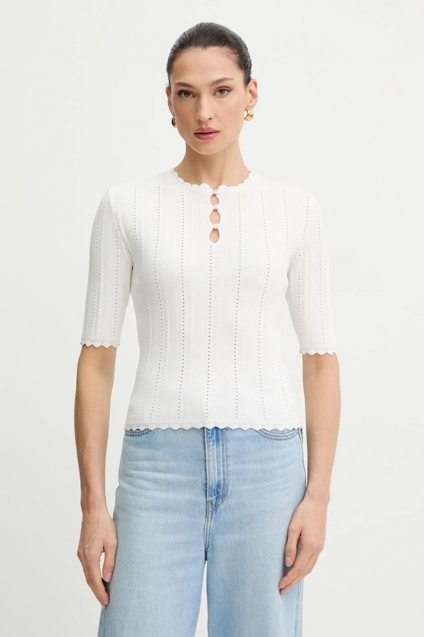 Sveter Morgan biela farba, ľahký, MADIN