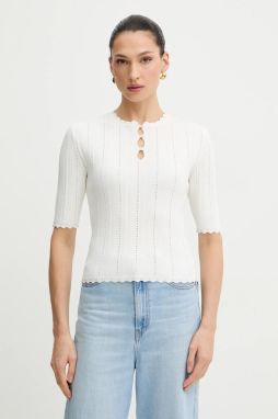 Sveter Morgan biela farba, ľahký, MADIN