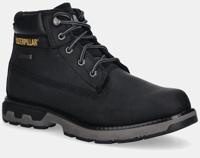 Nubukové čižmy CAT Footwear PURSUE WP čierna farba, P726370