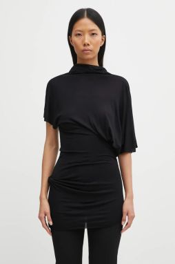 Blúzka Rick Owens Lilies Lilith čierna farba, jednofarebná, LI02E3205.RV