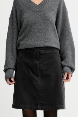 Sukňa Marc O'Polo šedá farba, mini, rovný strih, 511096820113