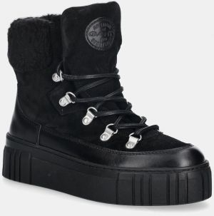Kožené snehule Gant Snowmont čierna farba, 31543099