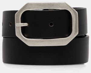 Kožený opasok Sisley čierna farba, 6SRVWL03D