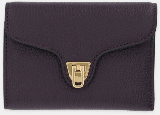 Kožená peňaženka Coccinelle červená farba