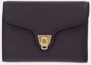 Kožená peňaženka Coccinelle červená farba