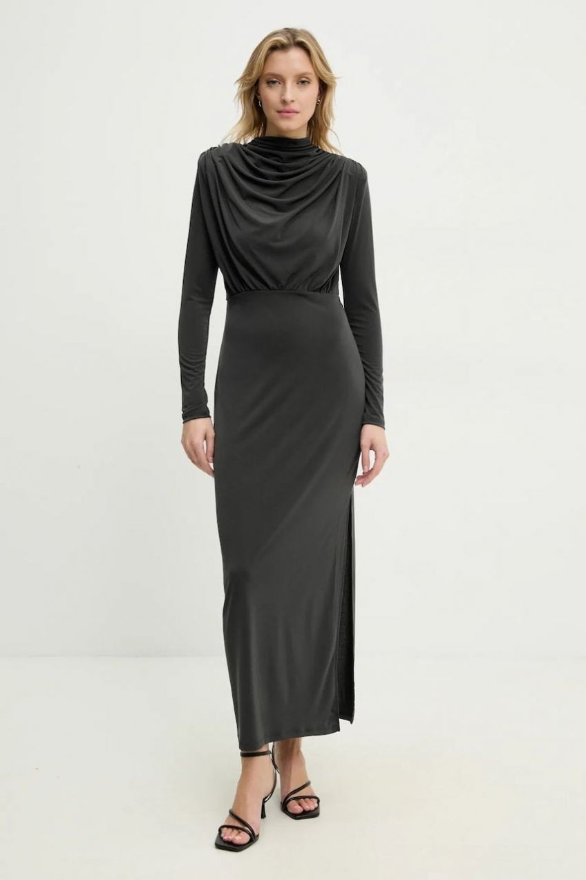 Šaty Answear.LAB zelená farba, maxi, priliehavá