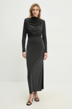 Šaty Answear.LAB zelená farba, maxi, priliehavá