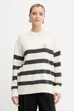 Vlnený sveter ERMANNO Firenze béžová farba, 57TM066EA5AP