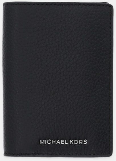 Kožená peňaženka Michael Kors čierna farba, 39F5LHDF0L