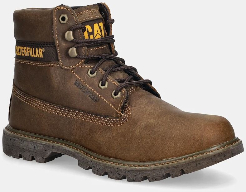 Pánska obuv - Pánska členková obuv - Hnedá - Nubukové topánky CAT Footwear COLORADO 2.0 WP hnedá farba, P110967 Nubukové topánky CAT Footwear COLORADO 2.0 WP hnedá farba, P110967