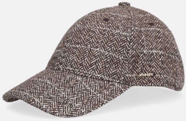 Čiapka s prímesou vlny Twinset hnedá farba, 252TO543A