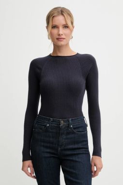 Vlnený sveter MAX&Co. tmavomodrá farba, ľahký, 2526366134200