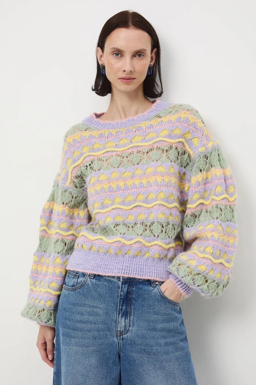 Sveter s prímesou vlny Medicine viac farieb, teplé