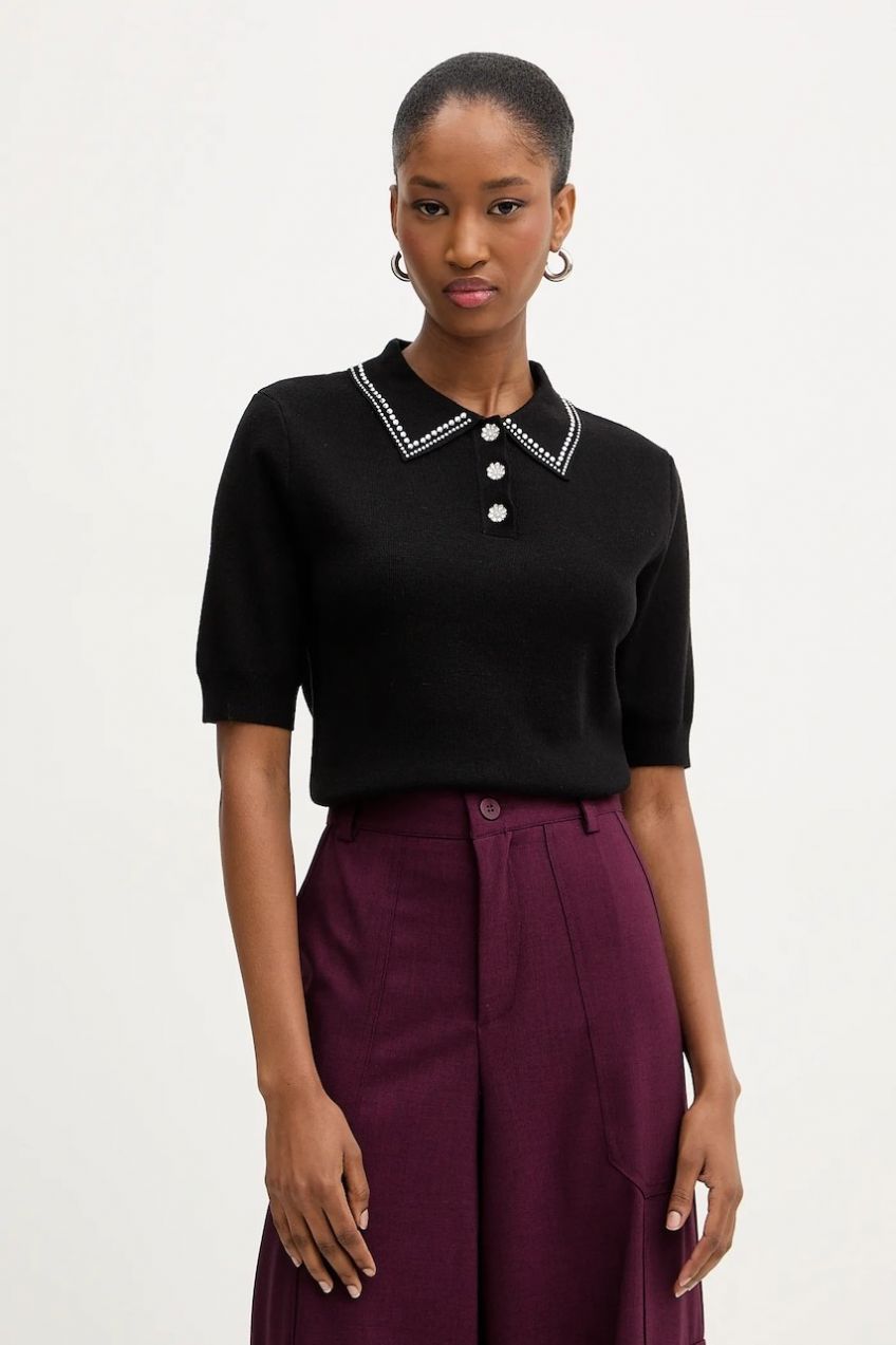 Sveter Morgan čierna farba, ľahký, MAP