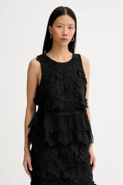 Blúzka MUNTHE RACHINE čierna farba, vzorovaná, 254102525443