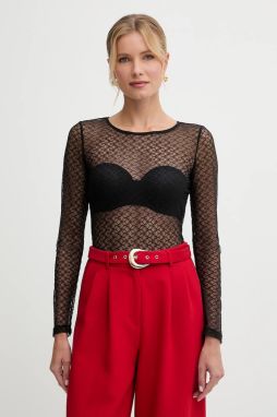 Blúzka Morgan čierna farba, jednofarebná, TSIXTI