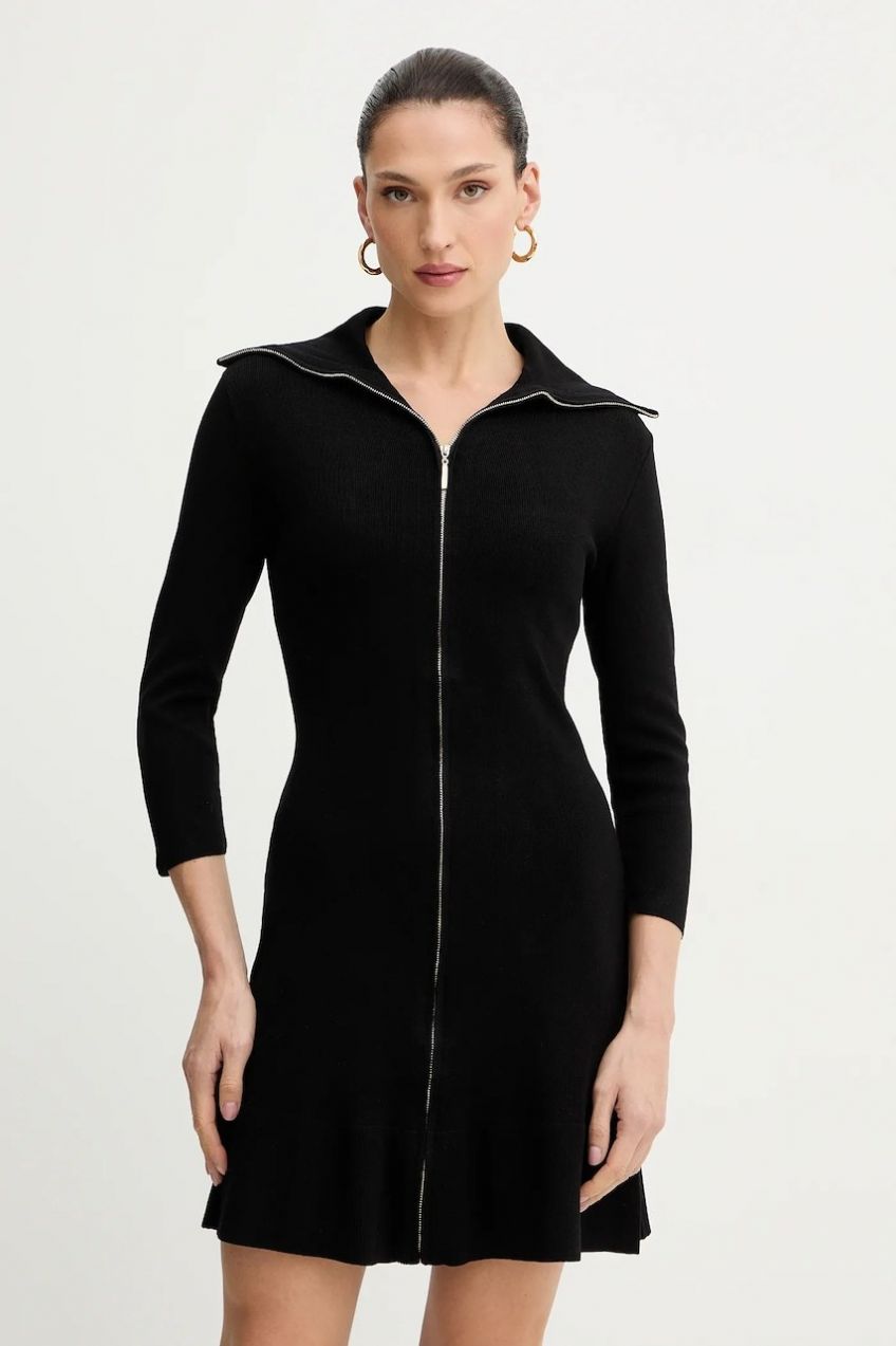 Šaty Morgan čierna farba, mini, priliehavé, RMVALA