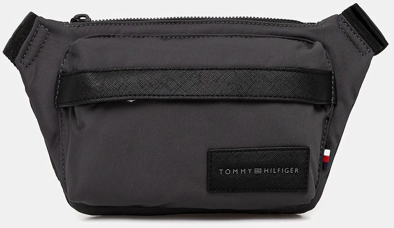 Ľadvinka Tommy Hilfiger šedá farba, AM0AM14027