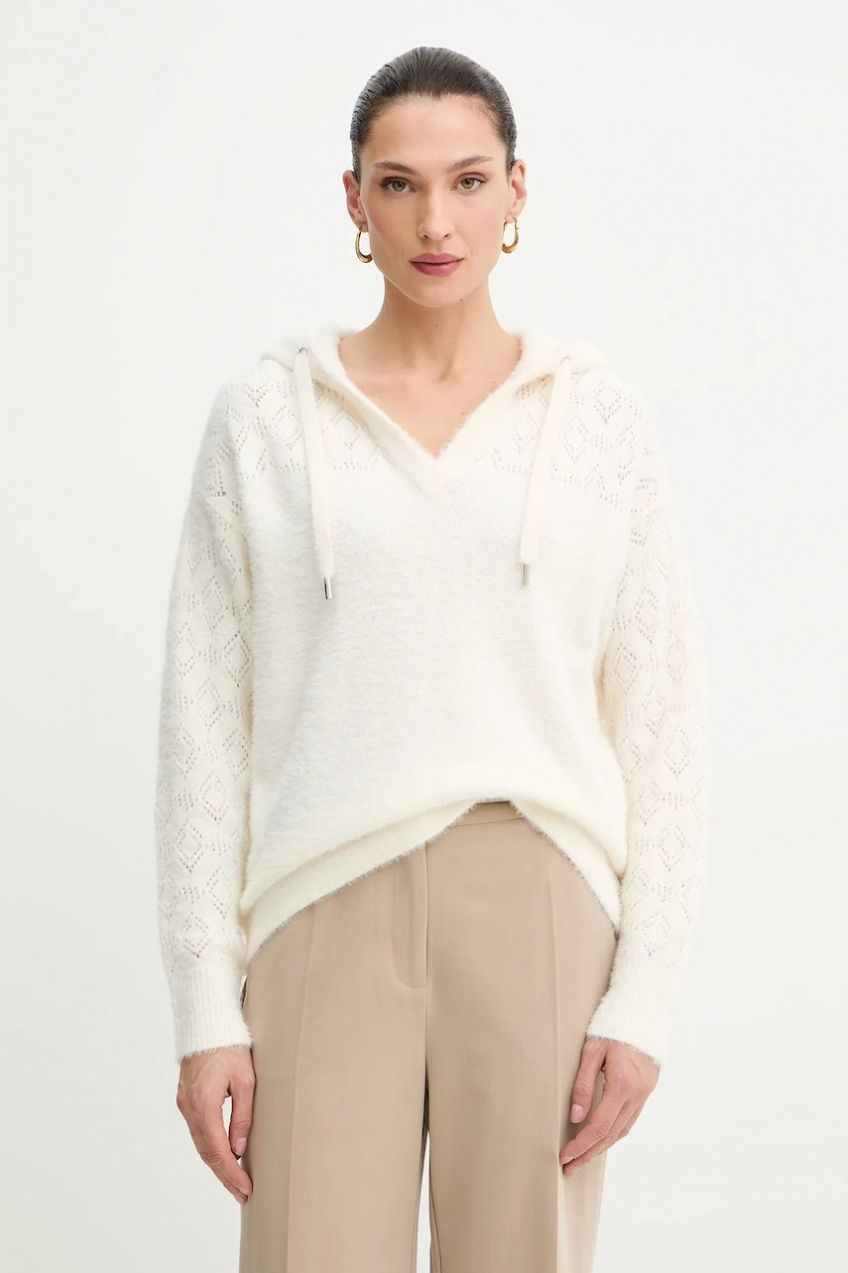 Sveter Morgan béžová farba, ľahký, MBALOU