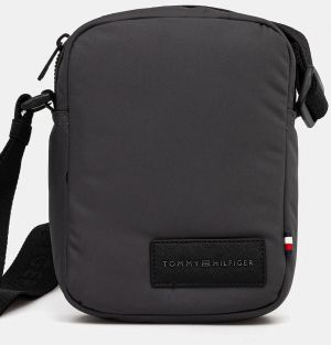 Malá taška Tommy Hilfiger šedá farba, AM0AM14009