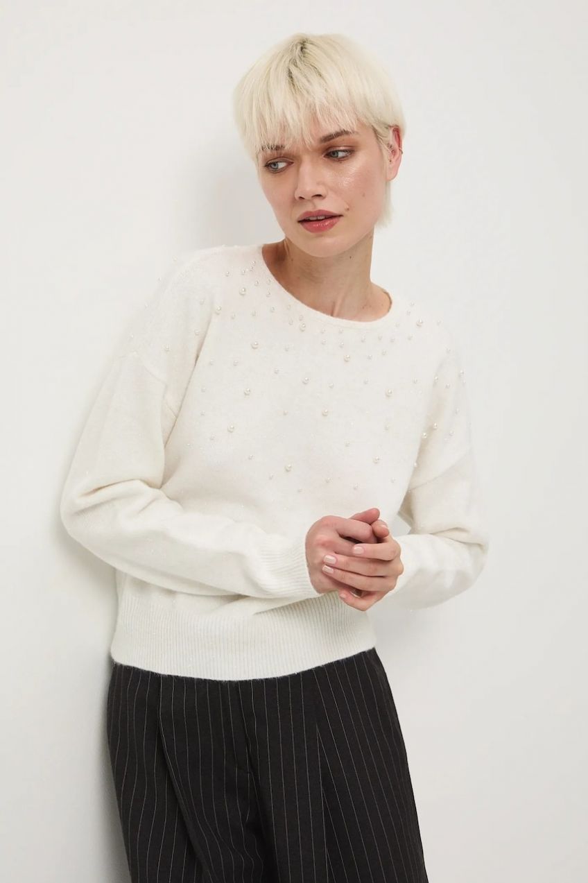 Sveter Medicine béžová farba