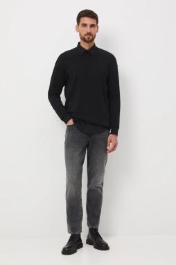 Tričko s dlhým rukávom Medicine čierna farba, s potlačou