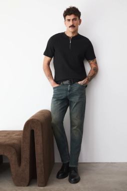 Tričko Medicine pánske, čierna farba, jednofarebná