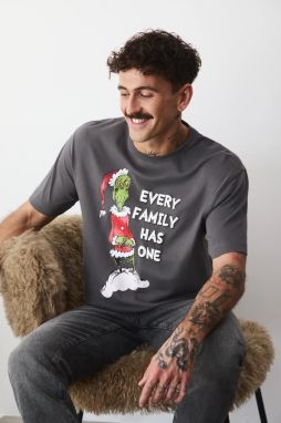 Bavlnené tričko Medicine pánske, šedá farba, s potlačou