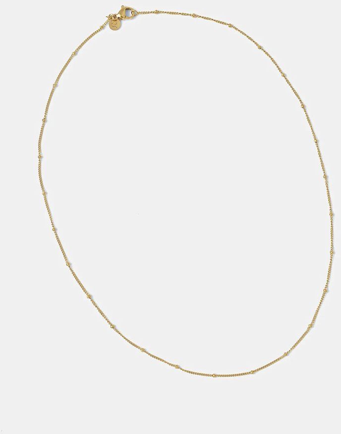 Dámske šperky a hodinky - Dámske náhrdelníky a prívesky - Zlatá - Pozlátený náhrdelník EDBLAD Beaded Chain 127964 Pozlátený náhrdelník EDBLAD Beaded Chain 127964